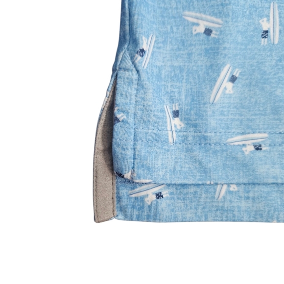 Johnnie-O Men's Malibu Blue Maple Surfer Short Sleeve Golf Polo Shirt XL - Picture 6 of 10